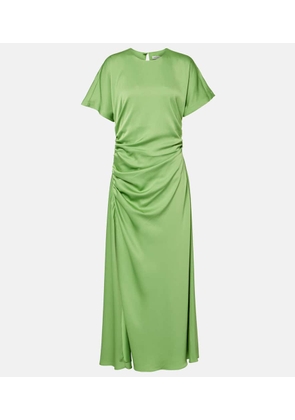 Simkhai Marabella ruched satin maxi dress