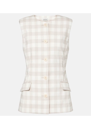 Simkhai Calliope gingham vest