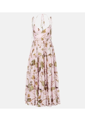 Erdem Printed cotton midi dress