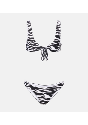 The Attico Zebra-print bikini