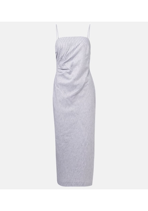 Vince Cotton and linen midi dress