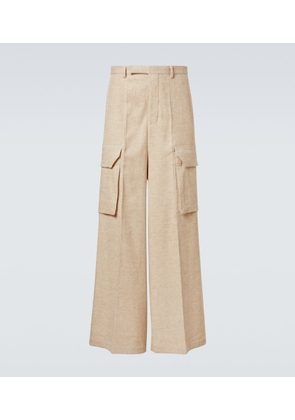 Rick Owens Firebanks cotton and linen cargo pants
