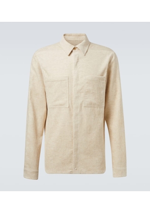 Rick Owens Cotton and linen corduroy overshirt