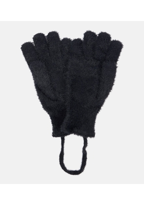 Balenciaga BB wool-blend gloves