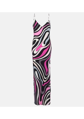 Pucci Marmo crepe de chine slip dress