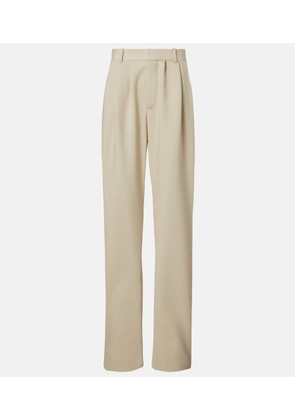 Saint Laurent Pleated wool wide-leg pants