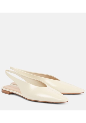 Bottega Veneta Sofia leather slingback flats