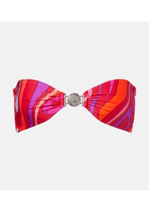 Pucci Marmo embellished bikini top