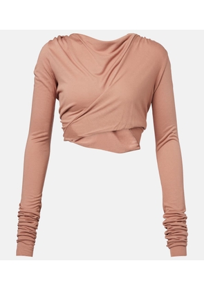 Rick Owens Jade jersey crop top