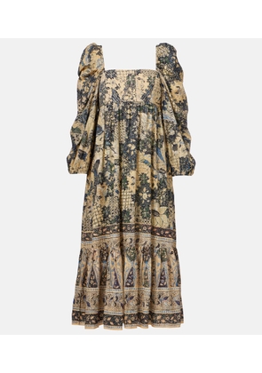Ulla Johnson Natilda gathered cotton-blend maxi dress