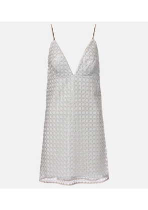 Rotate Beaded minidress