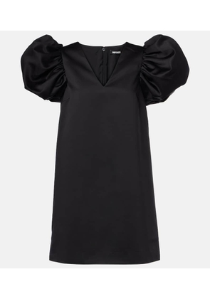 Rotate Puff-sleeve satin minidress