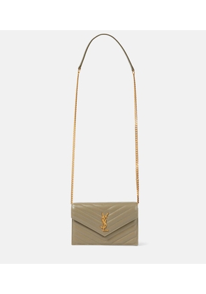 Saint Laurent Cassandre Envelope leather wallet on chain