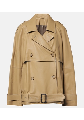 Toteme Oversized leather jacket