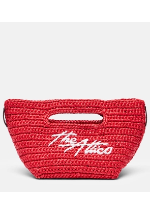 The Attico Via Dei Giardini 15 raffia-effect tote bag
