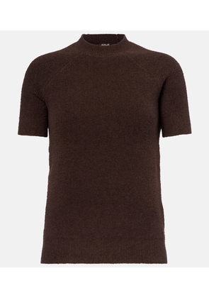 Toteme Knitted cotton-blend terry top