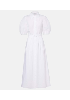 Gabriela Hearst Maude belted linen shirt dress