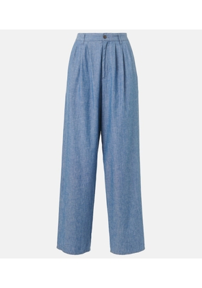 The Row Rufos twill wide-leg pants