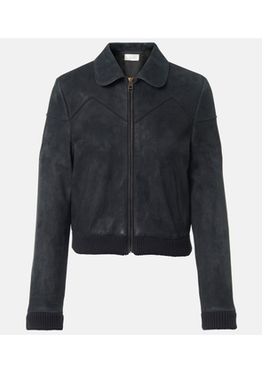 The Row Axelette suede jacket
