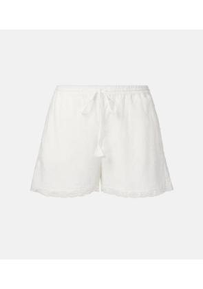 Poupette St Barth Cruse cotton wide-leg shorts