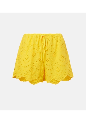 Poupette St Barth Broderie anglaise cotton shorts
