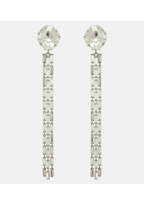 Alessandra Rich Fringed clip-on drop earrings