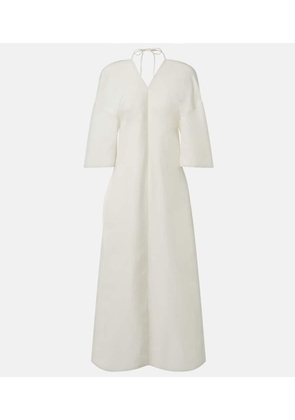 The Row Mia open-back silk maxi dress