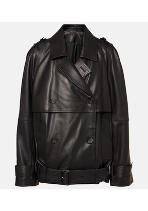 Toteme Oversized leather jacket