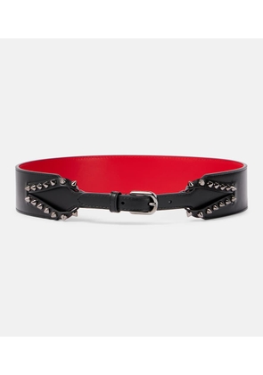 Christian Louboutin Cabata studded leather belt