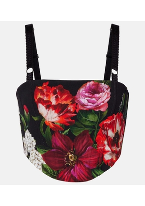 Dolce&Gabbana Floral bustier top