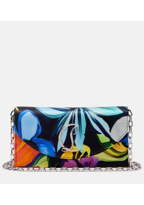 Christian Louboutin Loubi54 CL floral satin clutch