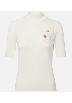 Dolce&Gabbana Embellished turtleneck silk top