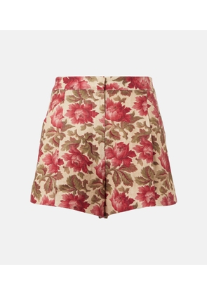 Posse Rosalie floral linen shorts