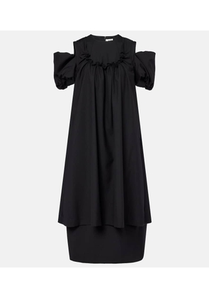 Noir Kei Ninomiya Cutout wool midi dress