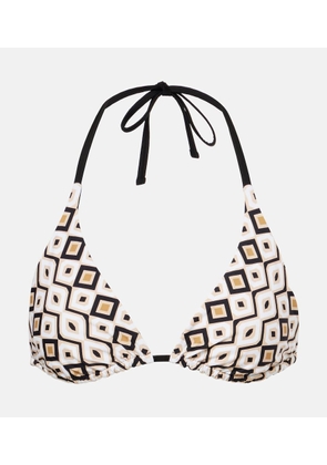 Max Mara Amedea printed bikini top