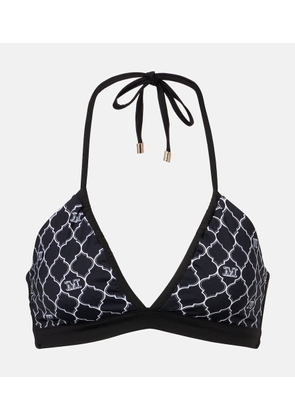 Max Mara Anna printed halterneck bikini top