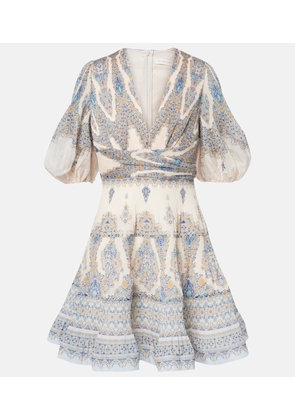 Zimmermann Paisley pleated minidress