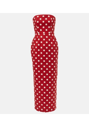 Posse Romeo polka-dot linen maxi dress