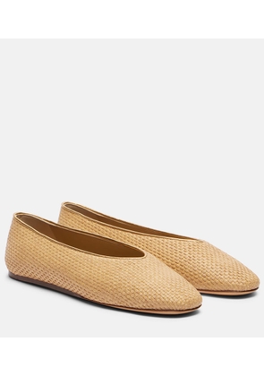 Le Monde Beryl Regency raffia ballet flats