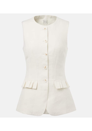 Posse Matilda ruffled linen vest
