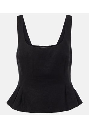 Posse Rosalie peplum linen top