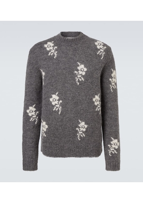 Jil Sander Floral intarsia alpaca and wool-blend sweater
