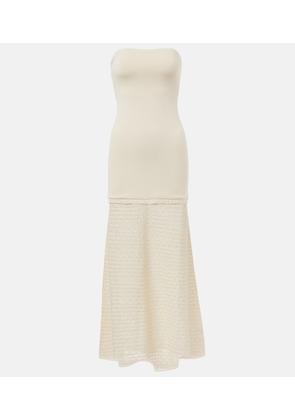Posse Romy crochet-trimmed maxi dress