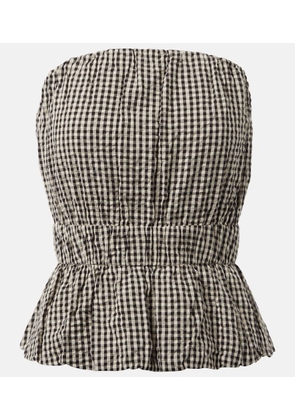 Posse Aurelia gingham cotton top