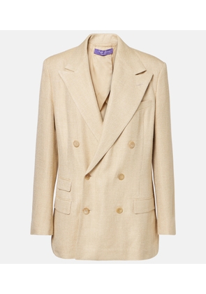Ralph Lauren Collection Vannesa silk and linen-blend blazer