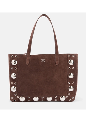 Valentino Garavani Nellcote Medium studded suede shopper