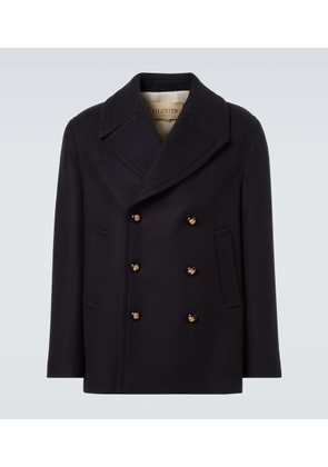 Valentino Double-breasted virgin wool jacket