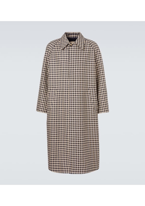 Valentino Gingham cotton and wool coat