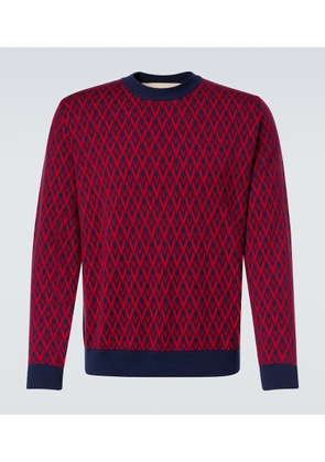 Valentino Toute La V virgin wool jacquard sweater