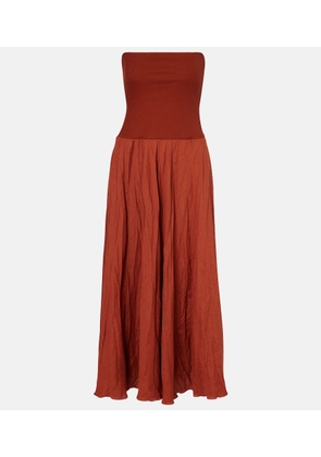 Johanna Ortiz Light And Sound linen-blend maxi dress